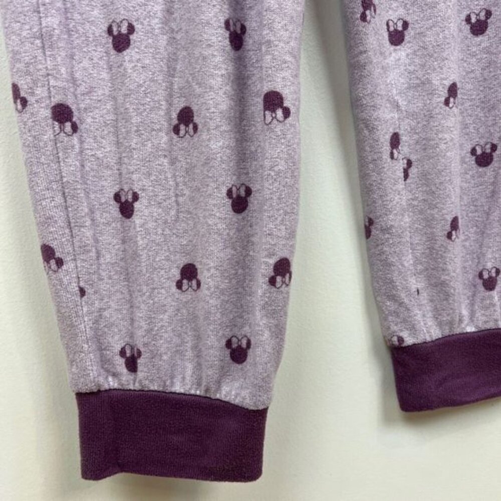Disney Women's Small Purple Minnie Mouse Sleepwear Loungewear Set Long Sleeve - Picture 7 of 11